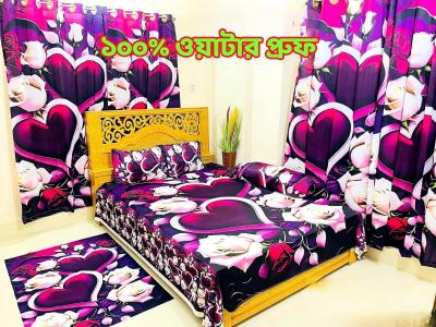 3D ১০০% ওয়াটার প্রুফ প্রিমিয়াম বেডশীট